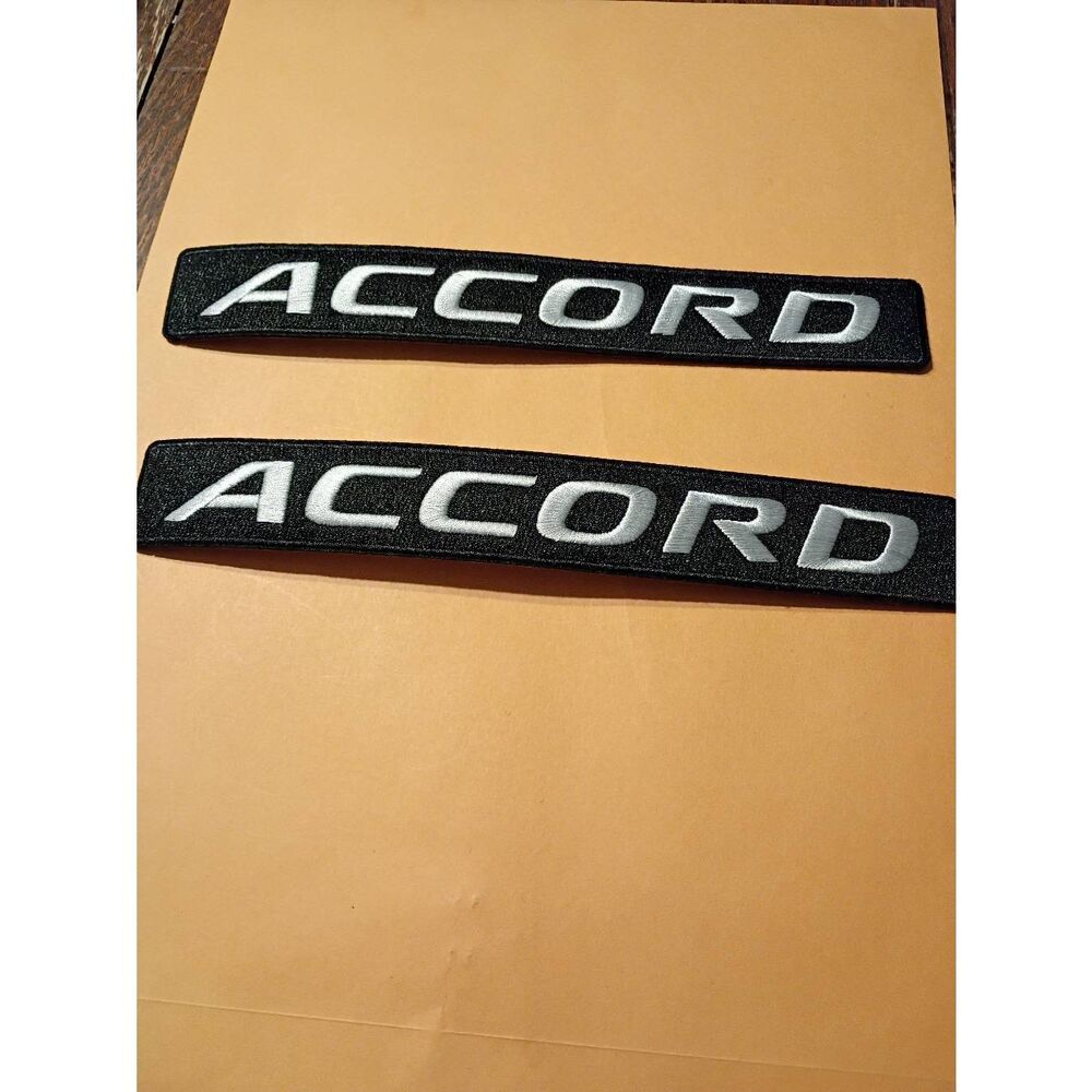 New Honda Accord Black White Iron On Patches for Jacket Hat Shirt Pants Car Cove
